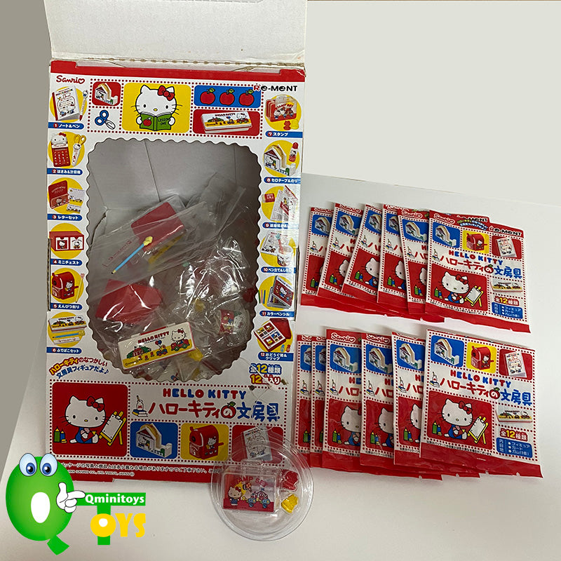 Rare 2009 Re-Ment Hello Kitty Stationery Full Set of 12 pcs+extra