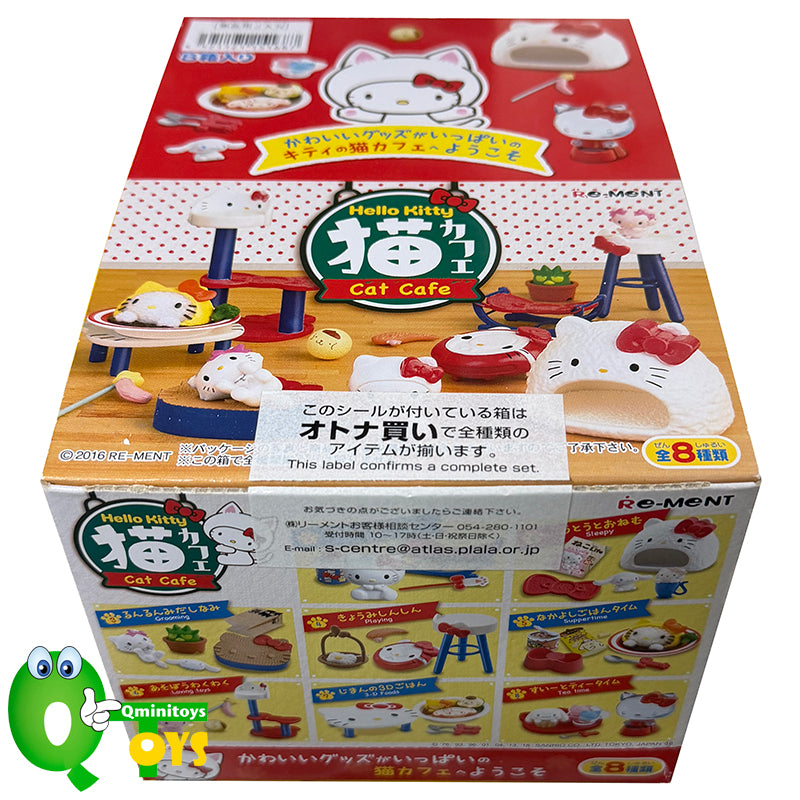 Rare 2016 Re-Ment Hello Kitty Cat Cafe Full Set of 8 pcs