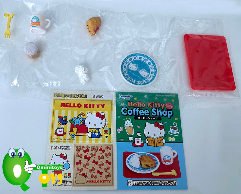 Rare 2014 Re-Ment Hello Kitty Coffee Shop Full Set of 12 pcs <Free Shipping>