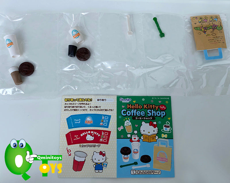 Rare 2014 Re-Ment Hello Kitty Coffee Shop Full Set of 12 pcs <Free Shipping>