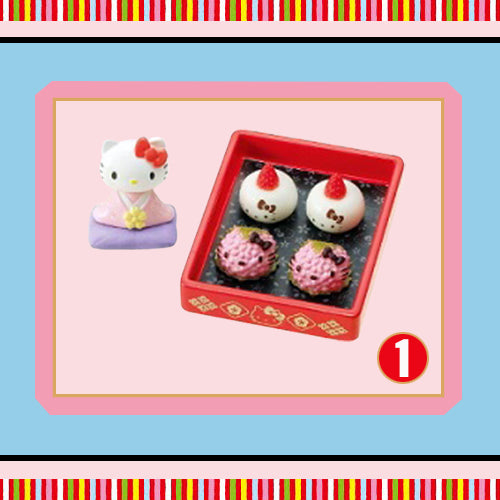 Rare 2011 Re-Ment Hello Kitty Japanese Confectionery Shop Full Set of 8 pcs <Free shipping (Except the United States)>