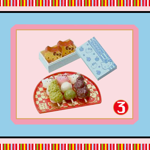 Rare 2011 Re-Ment Hello Kitty Japanese Confectionery Shop Full Set of 8 pcs <Free shipping (Except the United States)>