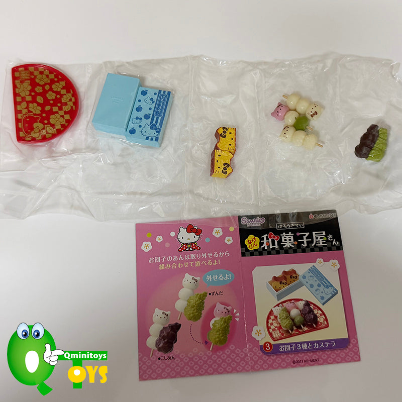 Rare 2011 Re-Ment Hello Kitty Japanese Confectionery Shop Full Set of 8 pcs <Free shipping (Except the United States)>