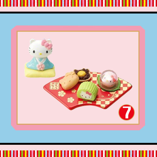 Rare 2011 Re-Ment Hello Kitty Japanese Confectionery Shop Full Set of 8 pcs <Free shipping (Except the United States)>