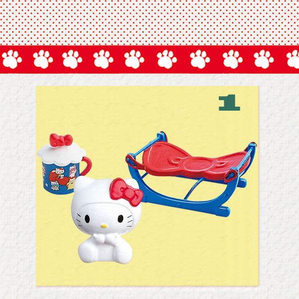 Rare 2016 Re-Ment Hello Kitty Cat Cafe Full Set of 8 pcs <Free Shipping>