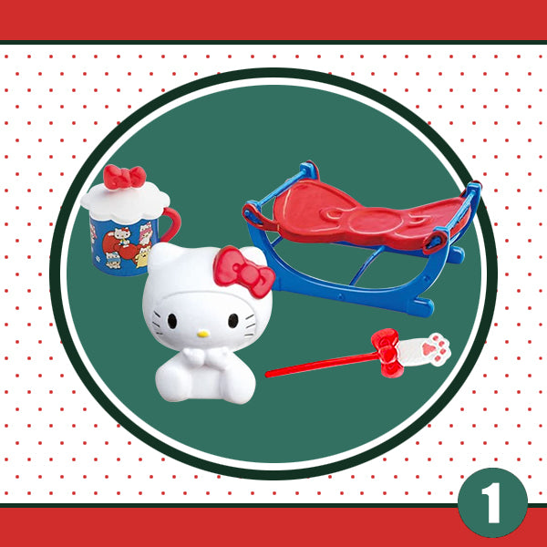 Rare 2016 Re-Ment Hello Kitty Cat Cafe Full Set of 8 pcs
