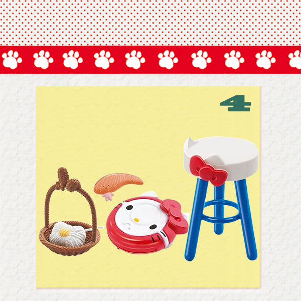 Rare 2016 Re-Ment Hello Kitty Cat Cafe Full Set of 8 pcs <Free Shipping>