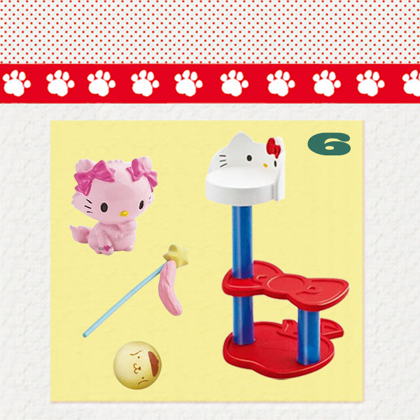 Rare 2016 Re-Ment Hello Kitty Cat Cafe Full Set of 8 pcs <Free Shipping>