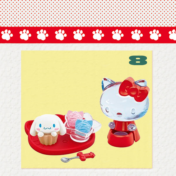 Rare 2016 Re-Ment Hello Kitty Cat Cafe Full Set of 8 pcs <Free Shipping>