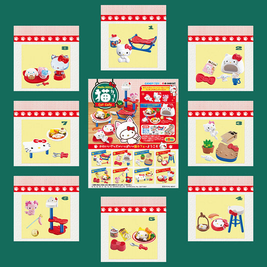 Rare 2016 Re-Ment Hello Kitty Cat Cafe (Sold Individually) <Free shipping (Except the United States)>