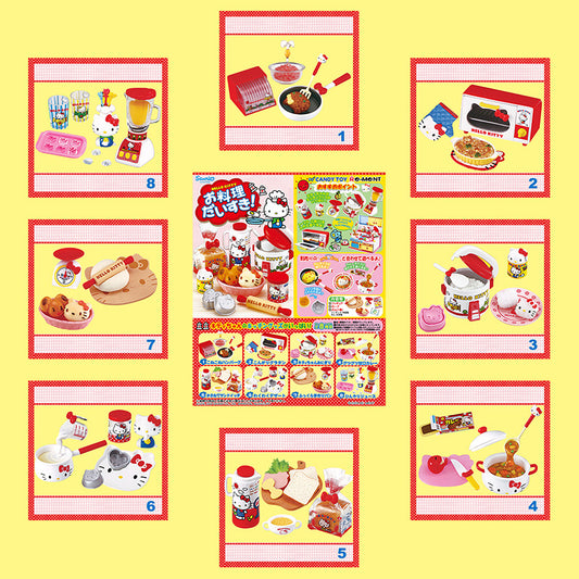 Rare 2009 Re-Ment Hello Kitty I Love Cooking (Sold Individually) <Free shipping (Except the United States)>