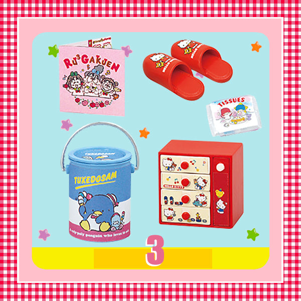 Rare 2017 Re-Ment Sanrio Hello Kitty Items Room Full Set of 8 pcs <Free shipping (Except the United States)>