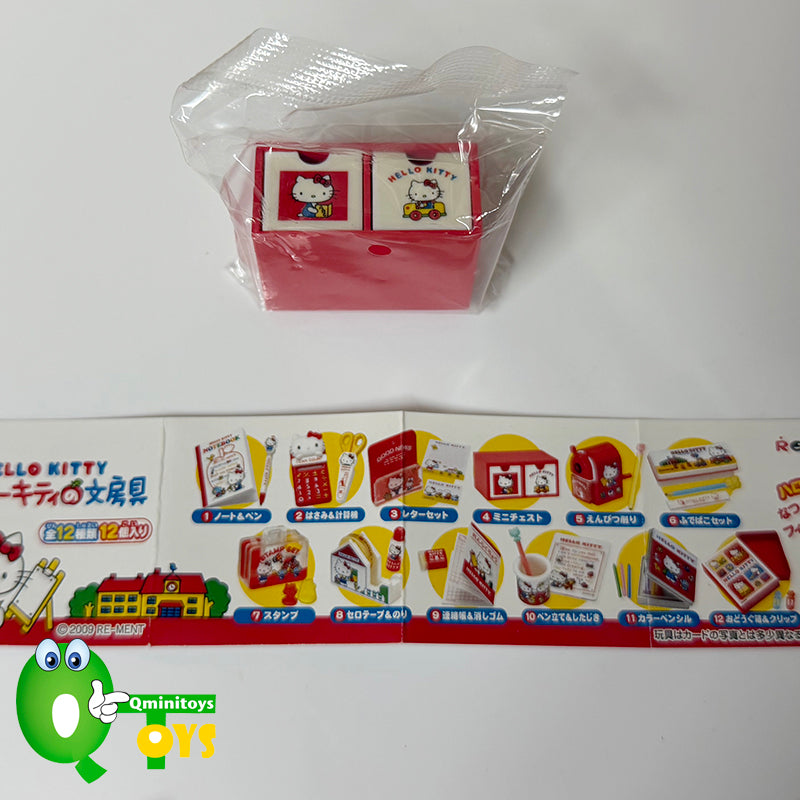 Rare 2009 Re-Ment Hello Kitty Stationery Full Set of 12 pcs+extra