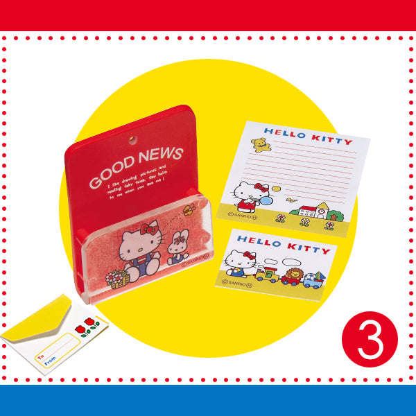 Rare 2009 Re-Ment Hello Kitty Stationery Full Set of 12 pcs+extra