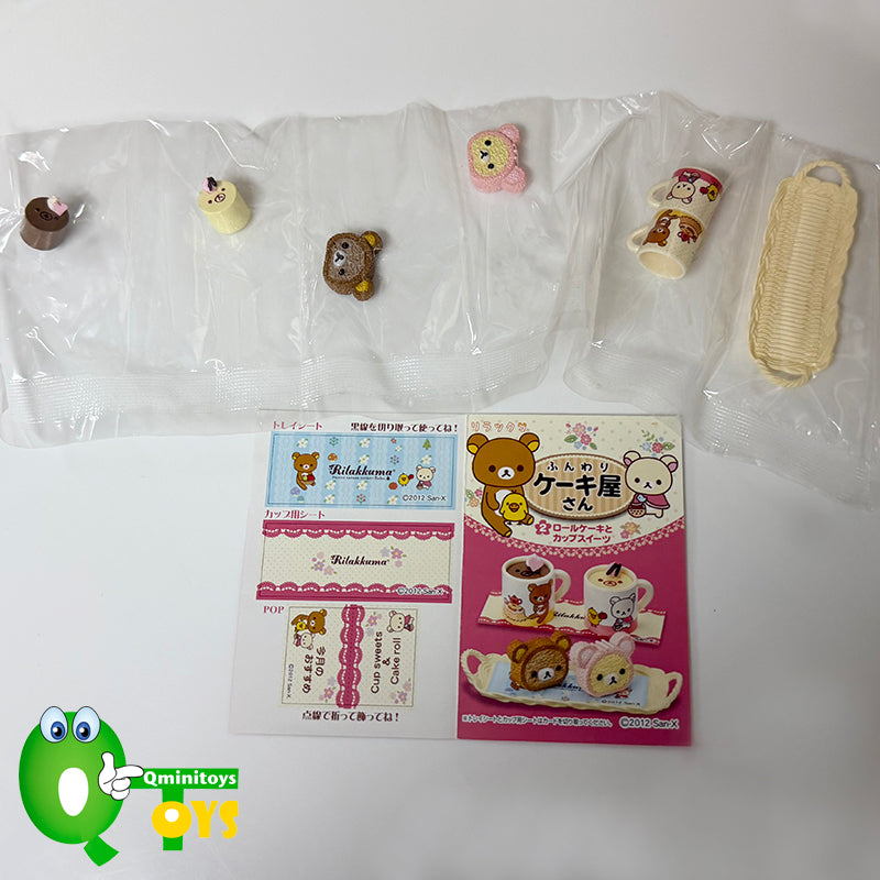 Rare 2011 Re-Ment Rilakkuma Fluffy Cake Shop Full Set of 8 pcs <Free shipping (Except the United States)>