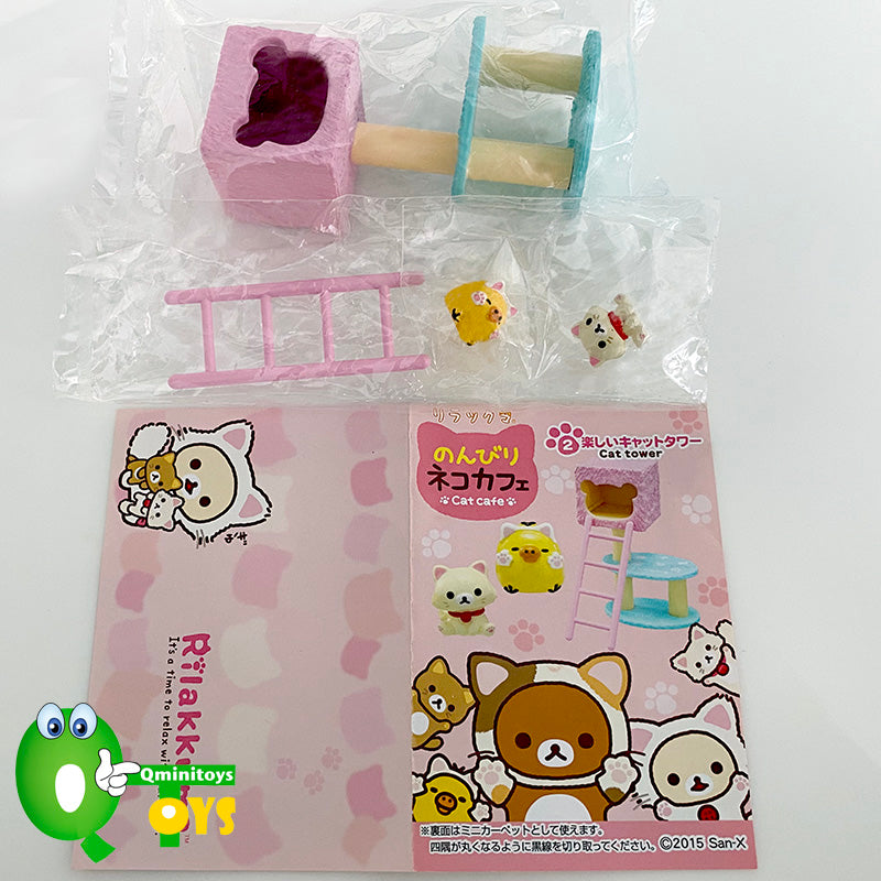 Rare 2015 Re-Ment Rilakkuma Cat Cafe Full Set of 8 pcs <Free Shipping>