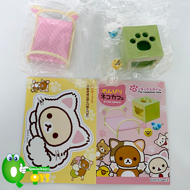 Rare 2015 Re-Ment Rilakkuma Cat Cafe Full Set of 8 pcs <Free Shipping>