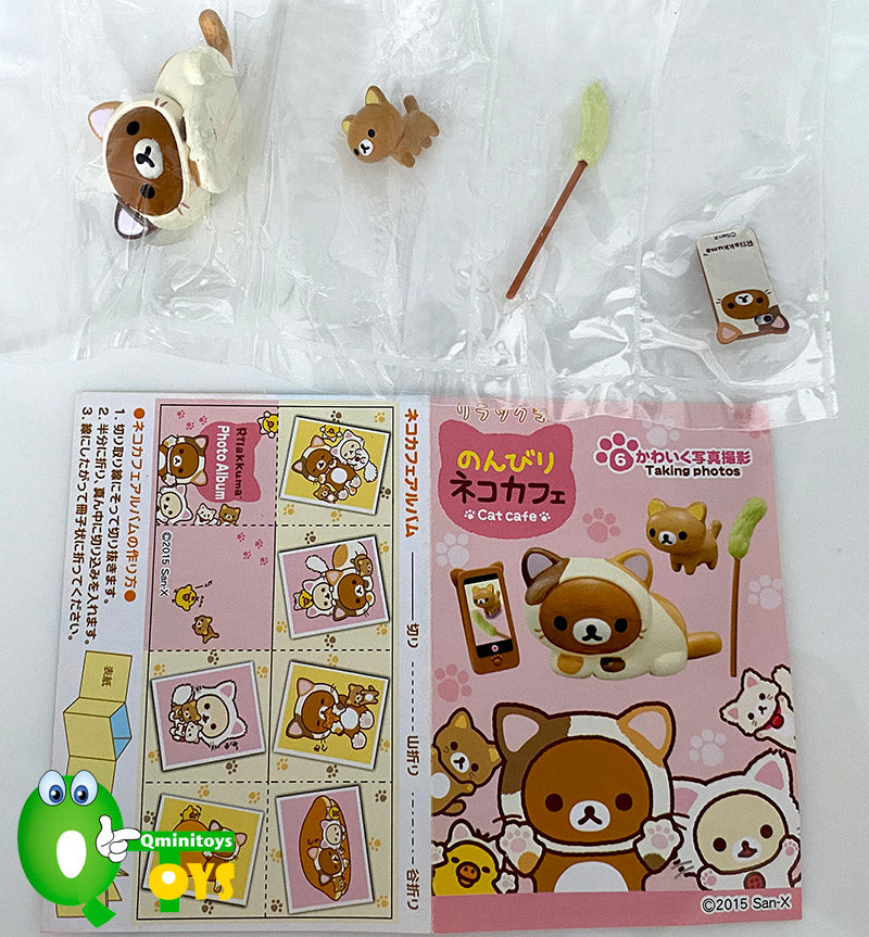 Rare 2015 Re-Ment Rilakkuma Cat Cafe Full Set of 8 pcs <Free Shipping>