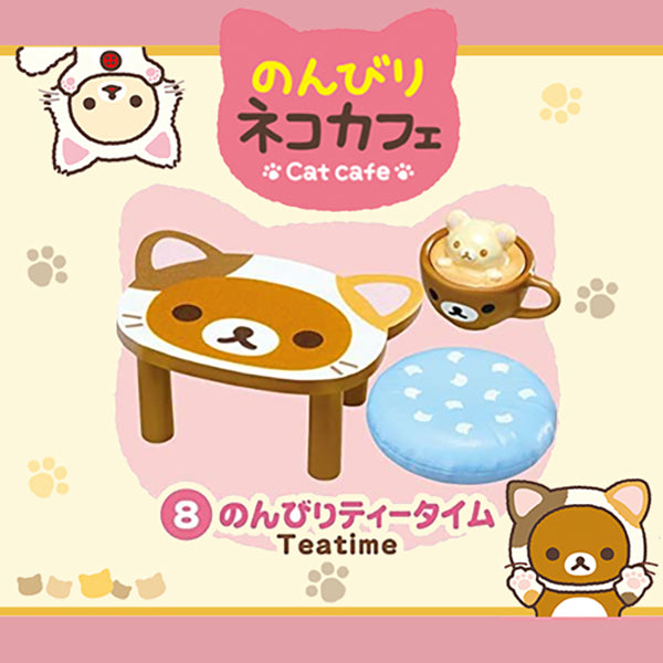 Rare 2015 Re-Ment Rilakkuma Cat Cafe Full Set of 8 pcs <Free Shipping>