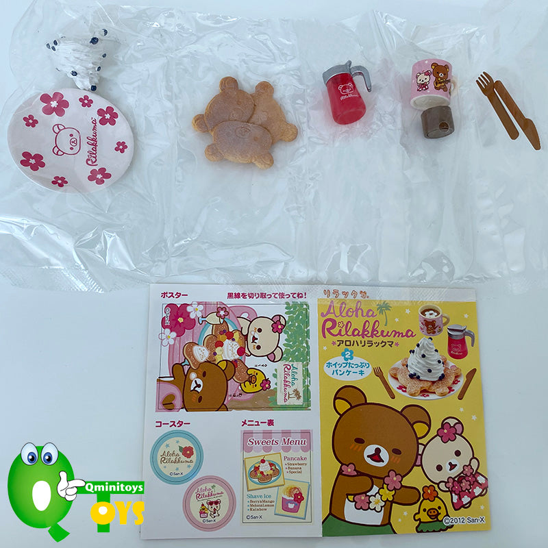 Rare 2012 Re-Ment Aloha Rilakkuma Hawaii Full Set of 8 pcs <Free Shipping>