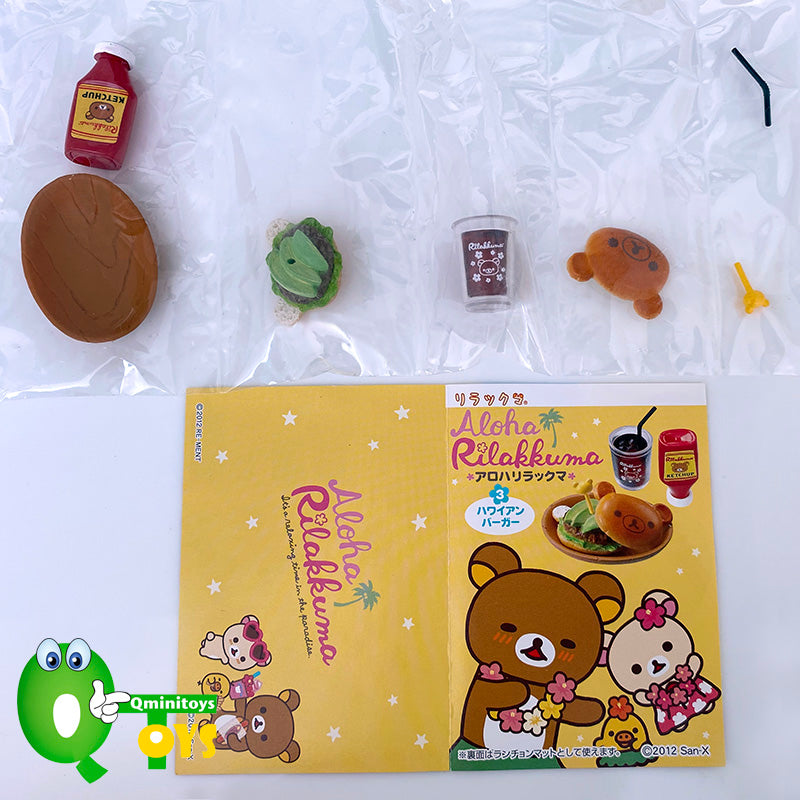 Rare 2012 Re-Ment Aloha Rilakkuma Hawaii Full Set of 8 pcs <Free Shipping>