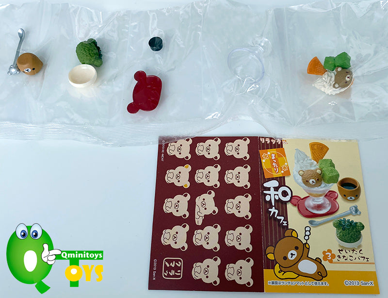 Rare 2013 Re-Ment Rilakkuma Relaxing Japanese Cafe Full Set of 8 pcs <Free Shipping>