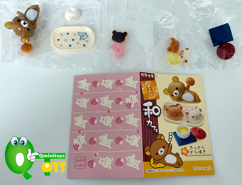 Rare 2013 Re-Ment Rilakkuma Relaxing Japanese Cafe Full Set of 8 pcs <Free Shipping>