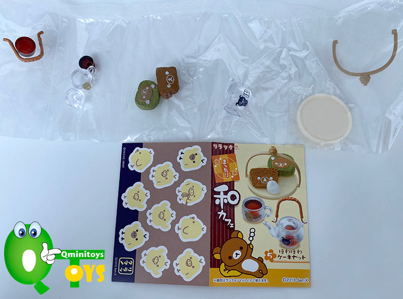 Rare 2013 Re-Ment Rilakkuma Relaxing Japanese Cafe Full Set of 8 pcs <Free Shipping>