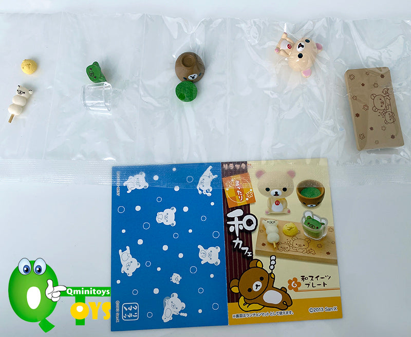 Rare 2013 Re-Ment Rilakkuma Relaxing Japanese Cafe Full Set of 8 pcs <Free Shipping>