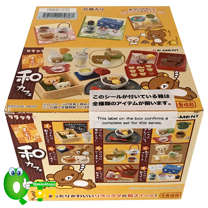 Rare 2013 Re-Ment Rilakkuma Relaxing Japanese Cafe Full Set of 8 pcs <Free Shipping>