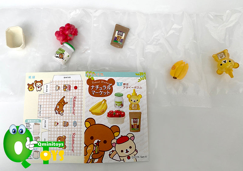 Rare 2015 Re-Ment Rilakkuma Natural Market Supermarket Full Set of 8 pcs <Free Shipping>