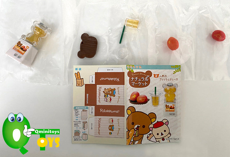 Rare 2015 Re-Ment Rilakkuma Natural Market Supermarket Full Set of 8 pcs <Free Shipping>