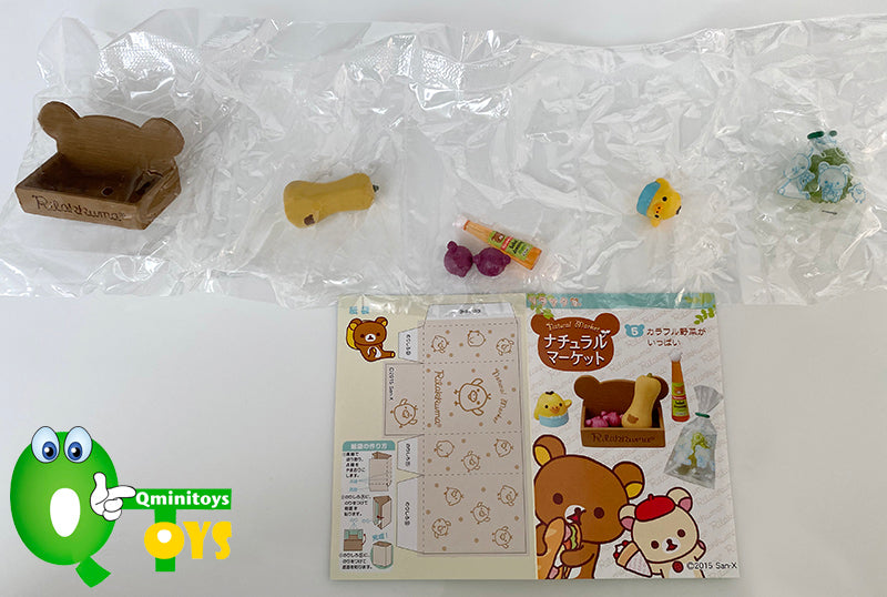 Rare 2015 Re-Ment Rilakkuma Natural Market Supermarket Full Set of 8 pcs <Free Shipping>