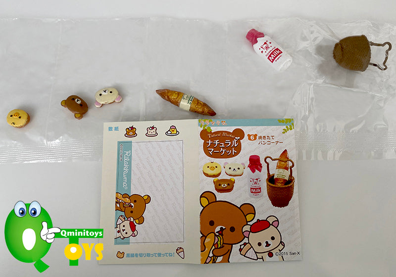 Rare 2015 Re-Ment Rilakkuma Natural Market Supermarket Full Set of 8 pcs <Free Shipping>