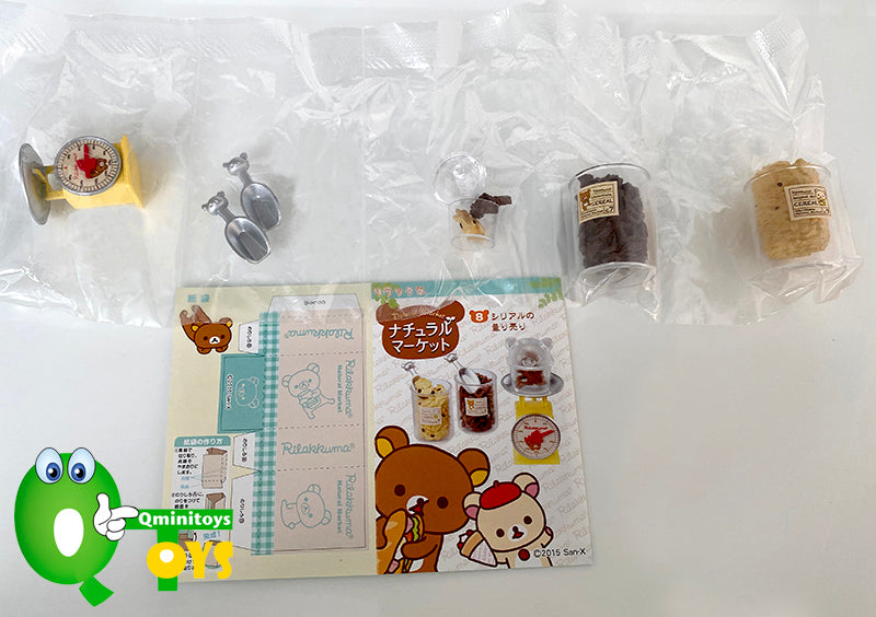 Rare 2015 Re-Ment Rilakkuma Natural Market Supermarket Full Set of 8 pcs <Free Shipping>