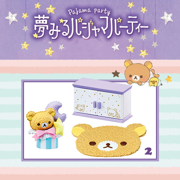 Rare 2020 Re-Ment Rilakkuma Pajama Party Full Set of 8 pcs <Free Shipping>