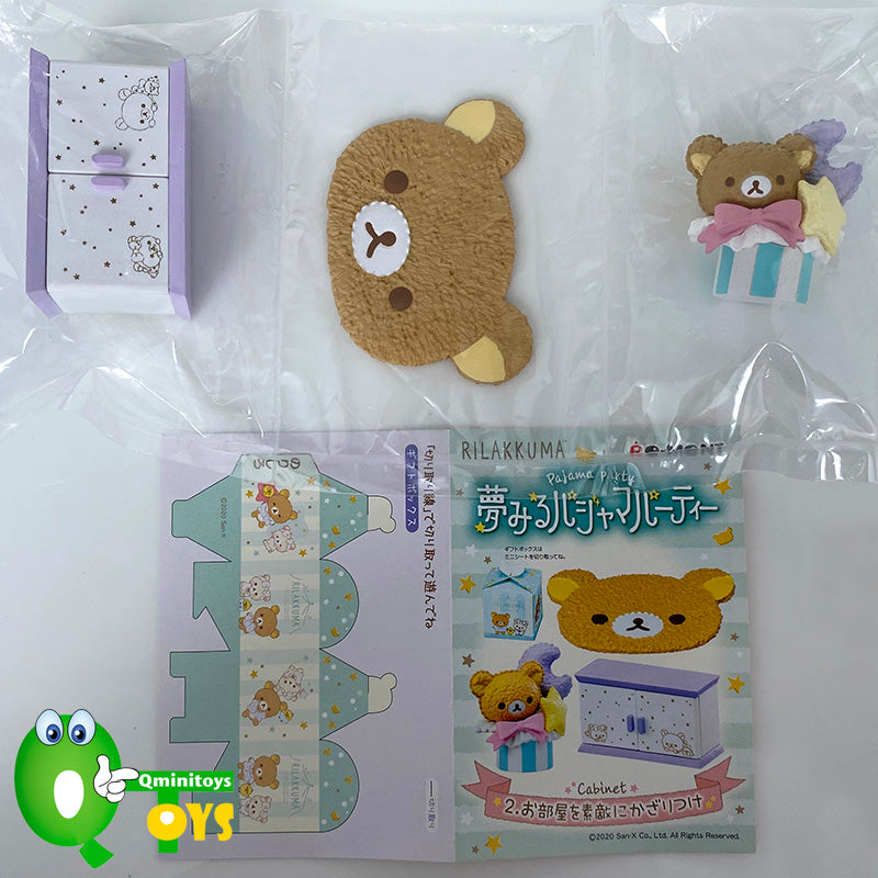 Rare 2020 Re-Ment Rilakkuma Pajama Party Full Set of 8 pcs <Free Shipping>