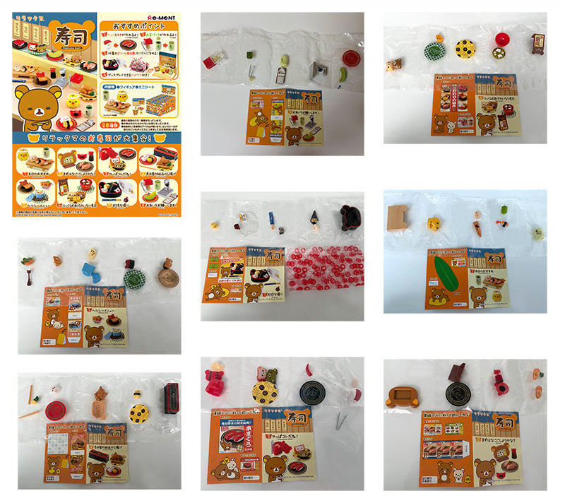 Rare 2016 Re-Ment Rilakkuma Sushi Full Set of 8 pcs <Free shipping (Except the United States)>