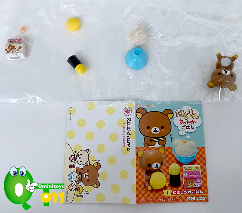 Rare 2013 Re-Ment Rilakkuma Warm Dishes Rice Full Set of 8 pcs <Free Shipping>