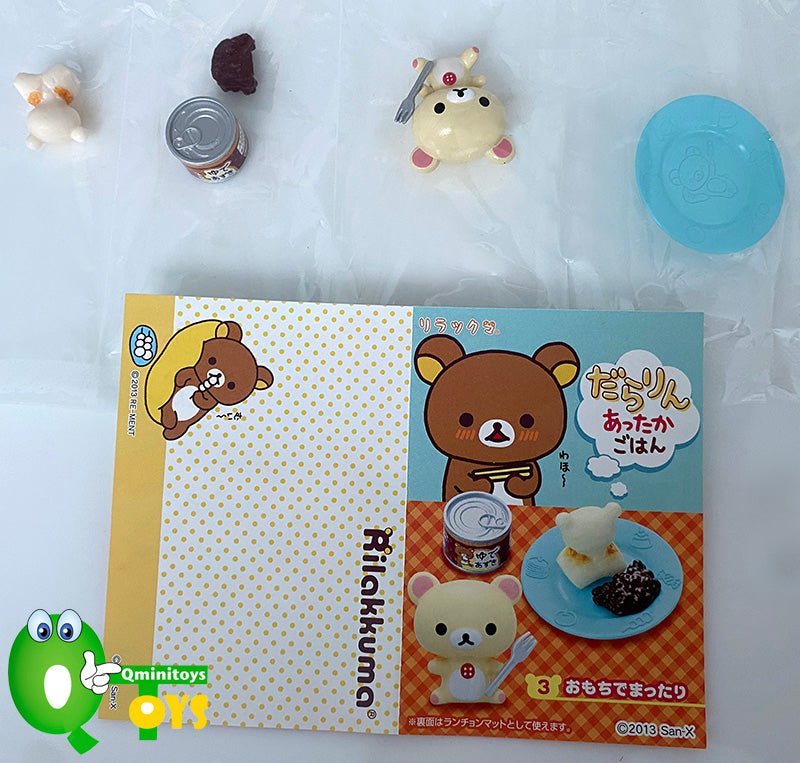 Rare 2013 Re-Ment Rilakkuma Warm Dishes Rice Full Set of 8 pcs <Free Shipping>