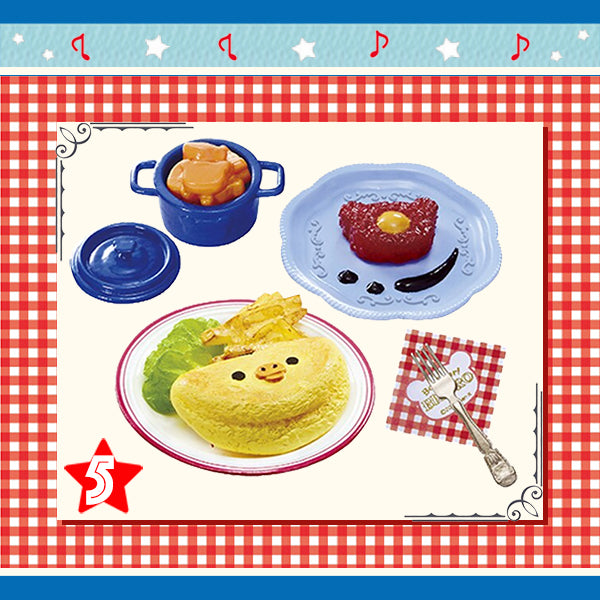 Rare 2017 Re-Ment Rilakkuma Bonjour! Bistro Full Set of 8 pcs <Free shipping (Except the United States)>