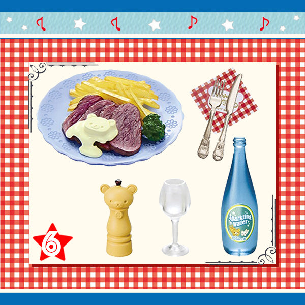 Rare 2017 Re-Ment Rilakkuma Bonjour! Bistro Full Set of 8 pcs <Free shipping (Except the United States)>