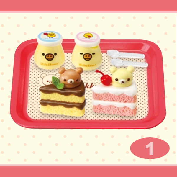 Rare 2011 Re-Ment Rilakkuma Fluffy Cake Shop Full Set of 8 pcs <Free shipping (Except the United States)>