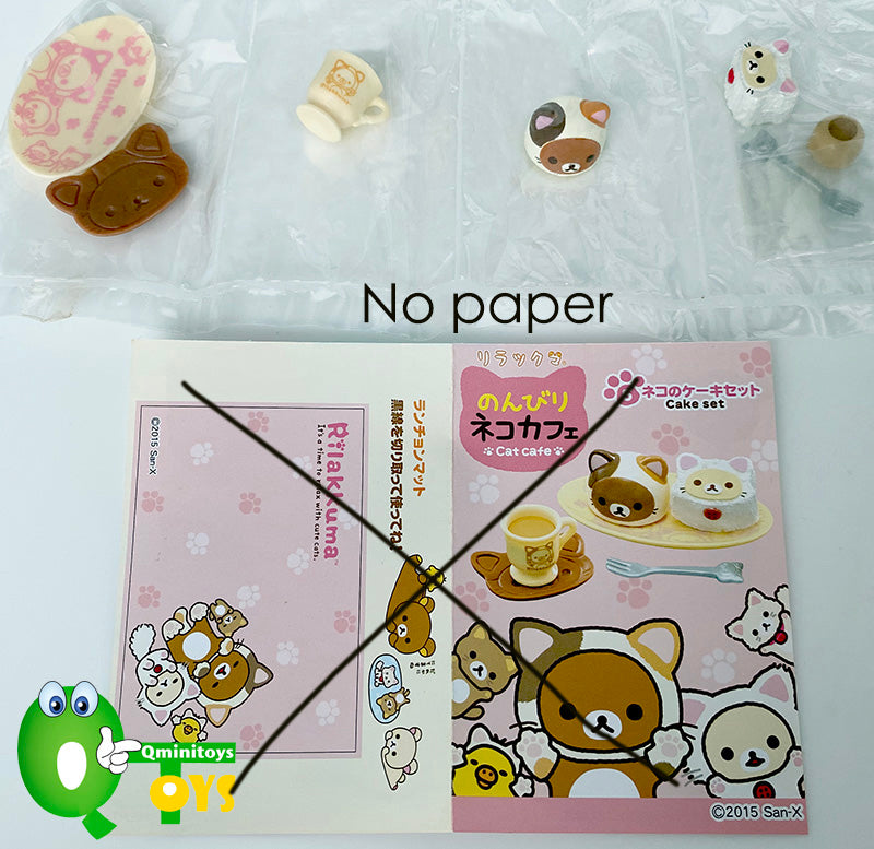 Rare 2015 Re-Ment Rilakkuma Cat Cafe (Sold Individually) <Free shipping (Except the United States)>