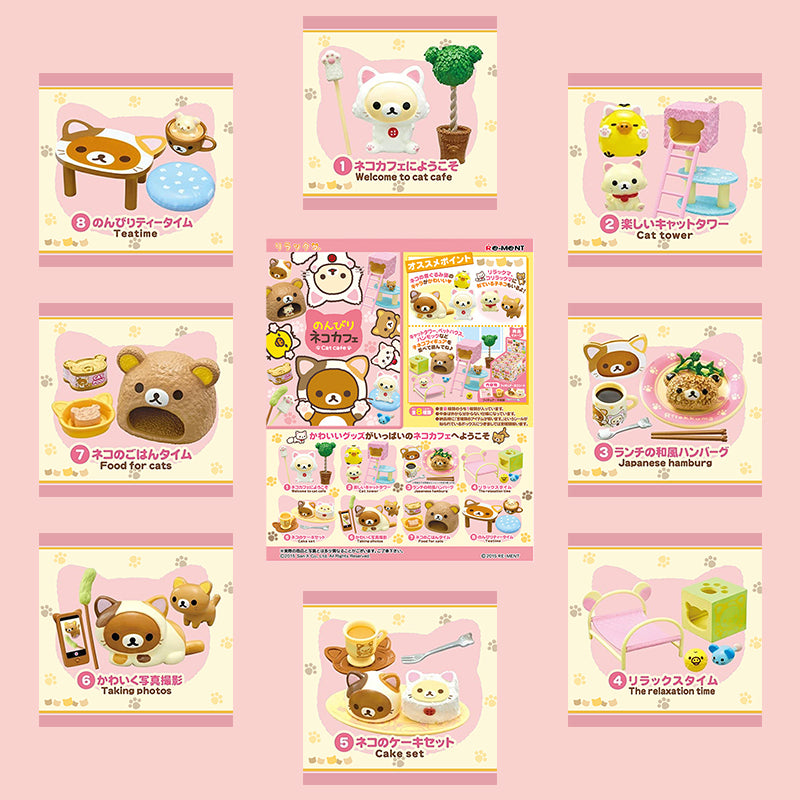 Rare 2015 Re-Ment Rilakkuma Cat Cafe (Sold Individually) <Free shipping (Except the United States)>