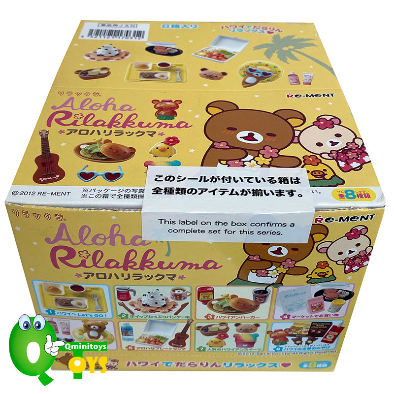 Rare 2012 Re-Ment Aloha Rilakkuma Hawaii Full Set of 8 pcs <Free shipping (Except the United States)>
