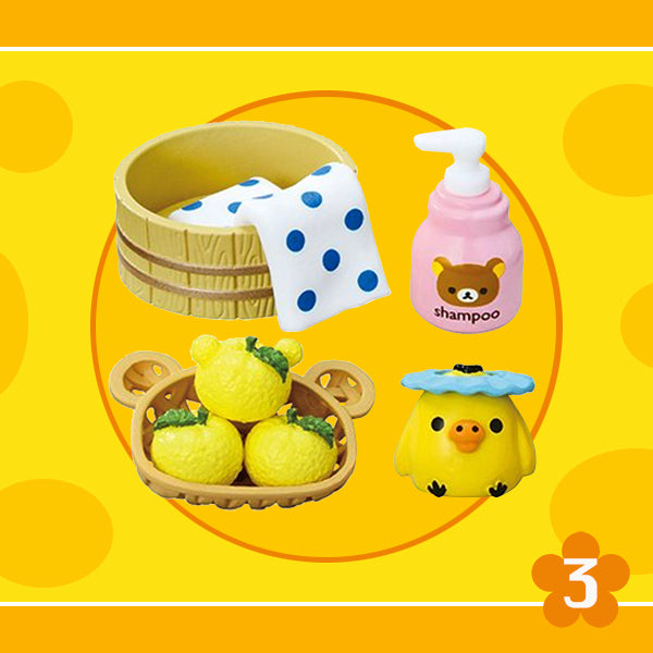 Rare 2017 Re-Ment Rilakkuma Onsen Full Set of 8 pcs