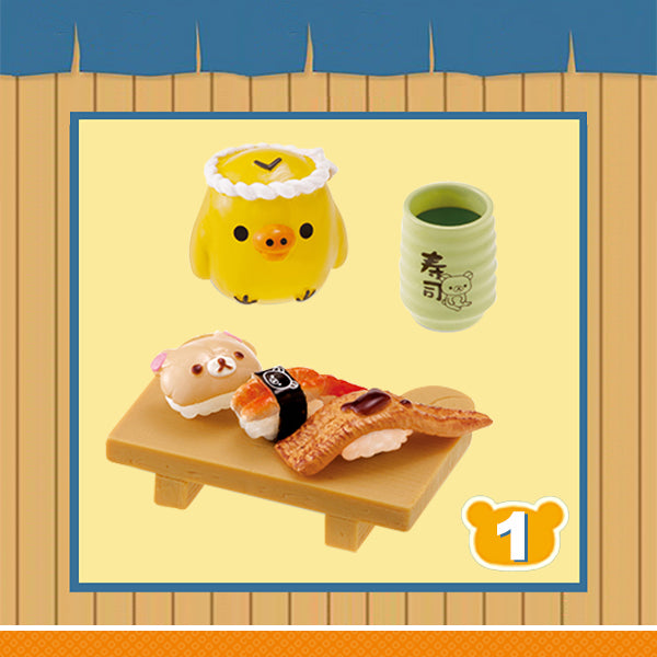 Rare 2016 Re-Ment Rilakkuma Sushi Full Set of 8 pcs <Free shipping (Except the United States)>