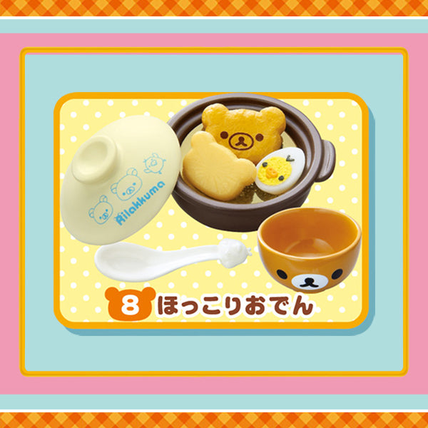 Rare 2013 Re-Ment Rilakkuma Warm Dishes Rice Full Set of 8 pcs <Free shipping (Except the United States)>