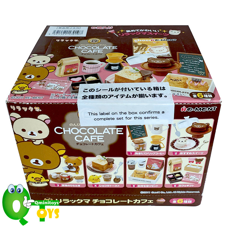 Rare 2011 Re-Ment Rilakkuma Chocolate Cafe Full Set of 6 pcs <Free shipping (Except the United States)>